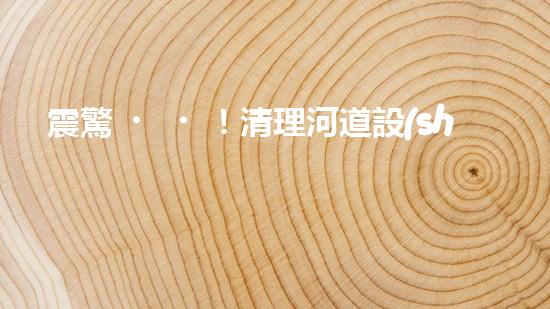 震驚！清理河道設(shè)備哪家強？讓我來告訴你！